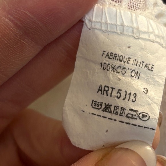 Cream Asymmetrical 3/4 Sleeve Tunic - Picture 5 of 5